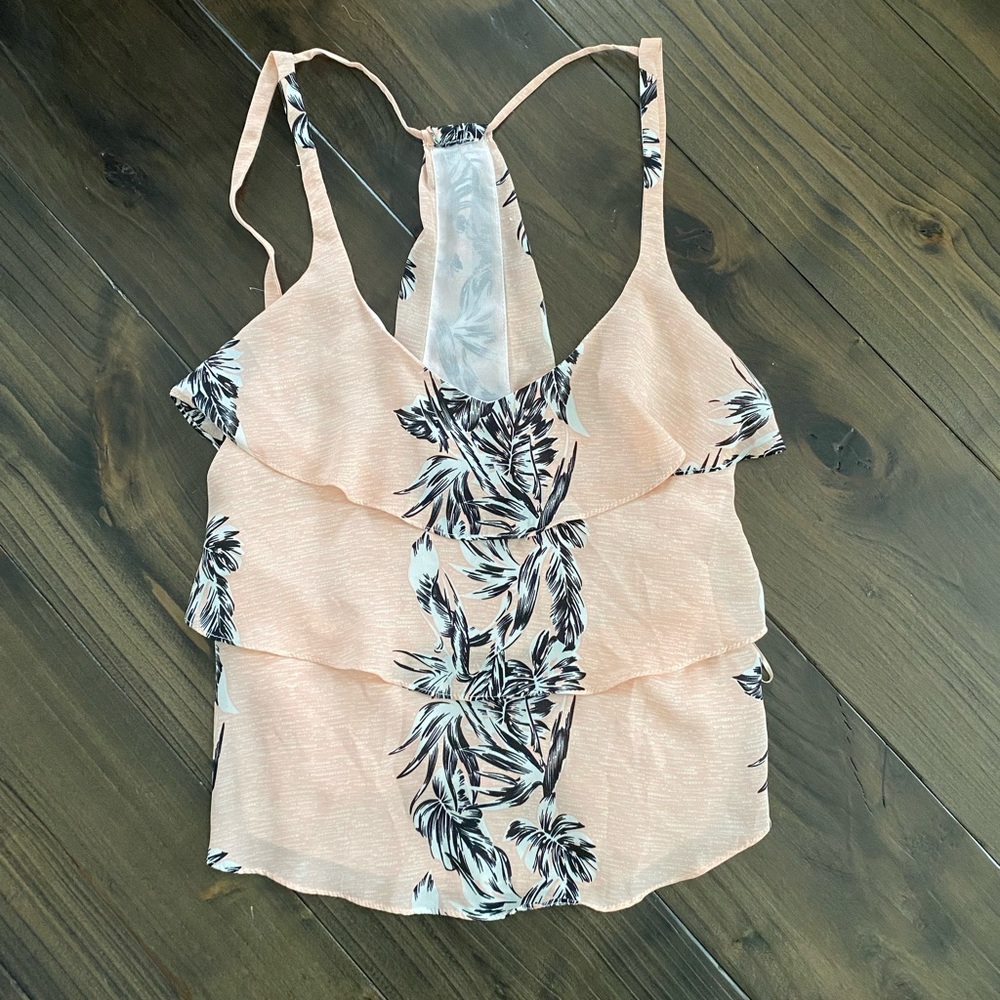 Zara Floral Racerback Camisole Top